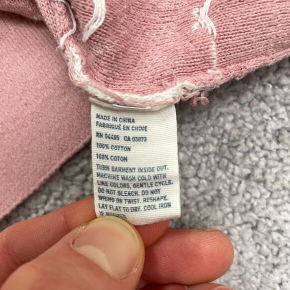 American Eagle Outfitters Sweater Womens XS Pink White Striped Round Neck Casual - Picture 7 of 9